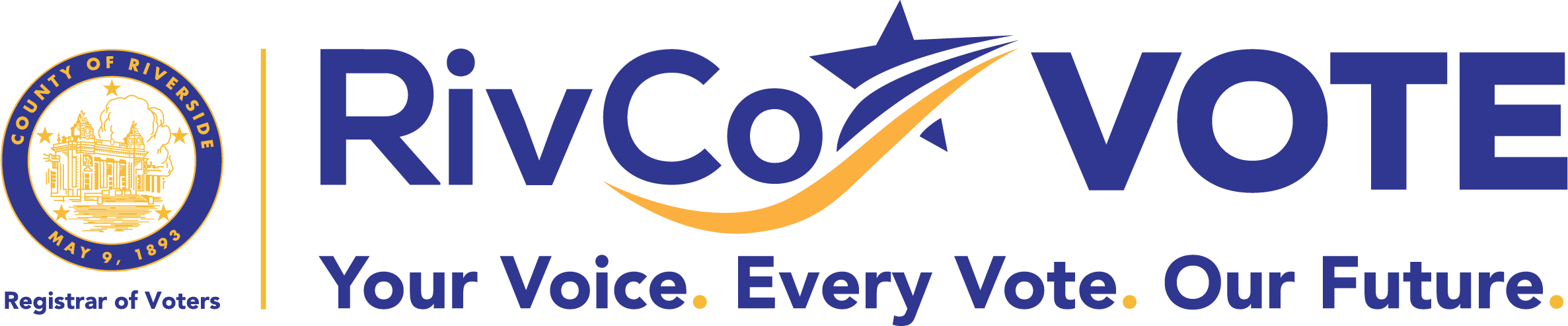 County of Riverside Registrar of Voters Logo