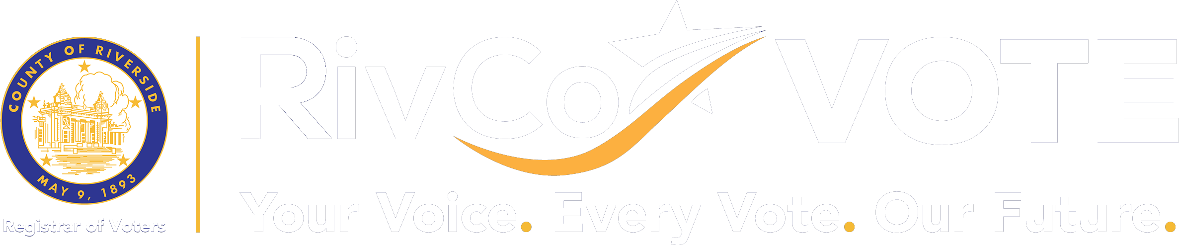County of Riverside Registrar of Voters Logo